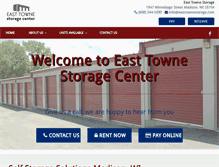 Tablet Screenshot of easttownestorage.com